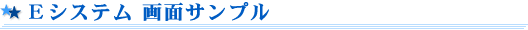 E�V�X�e����ʃT���v��